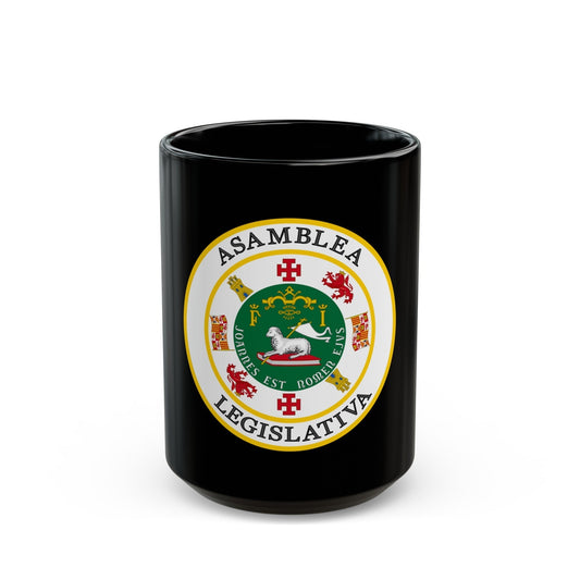 Seal of Puerto Rico Legislature - Black Coffee Mug-15oz-The Sticker Space