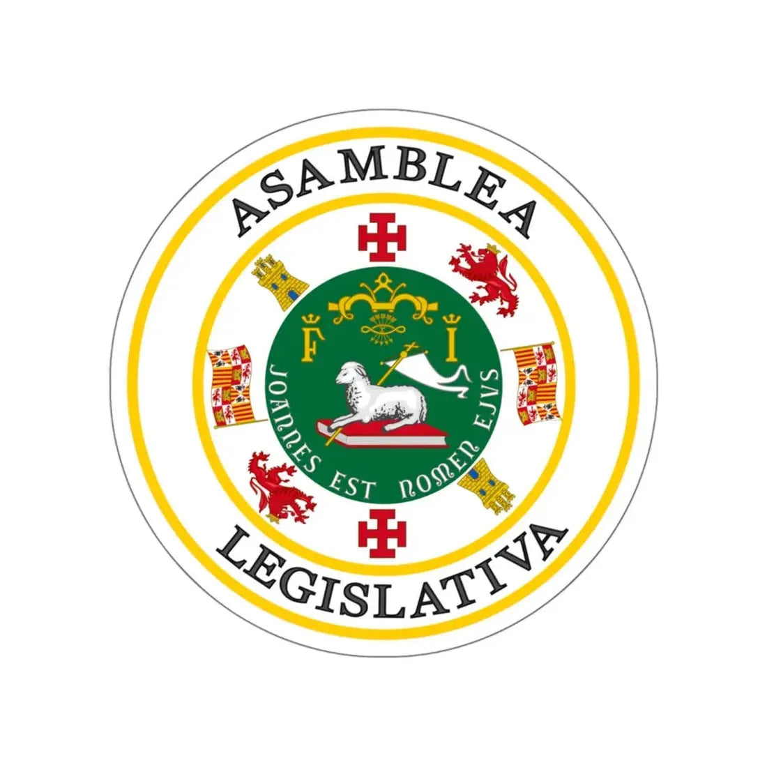 Seal of Puerto Rico Legislature STICKER Vinyl Die-Cut Decal 6 Inch - The Sticker Space