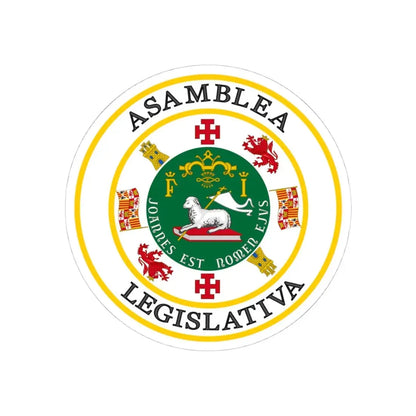 Seal of Puerto Rico Legislature - STICKER Vinyl Kiss-Cut Decal 4 Inch White - The Sticker Space