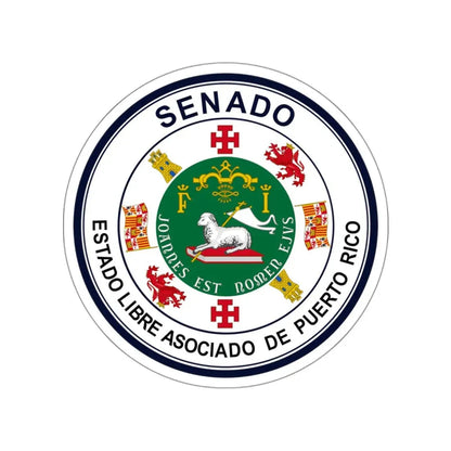 Seal of Puerto Rico Senate STICKER Vinyl Die-Cut Decal 3 Inch - The Sticker Space
