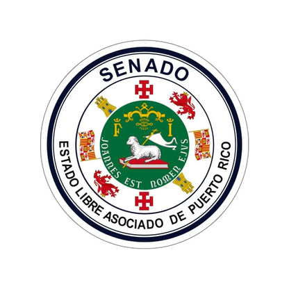 Seal of Puerto Rico Senate STICKER Vinyl Die-Cut Decal 4 Inch - The Sticker Space