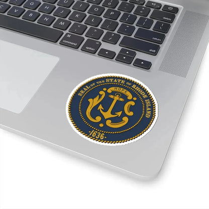 Seal of Rhode Island 2021 (United States) STICKER Vinyl Kiss-Cut Decal - The Sticker Space
