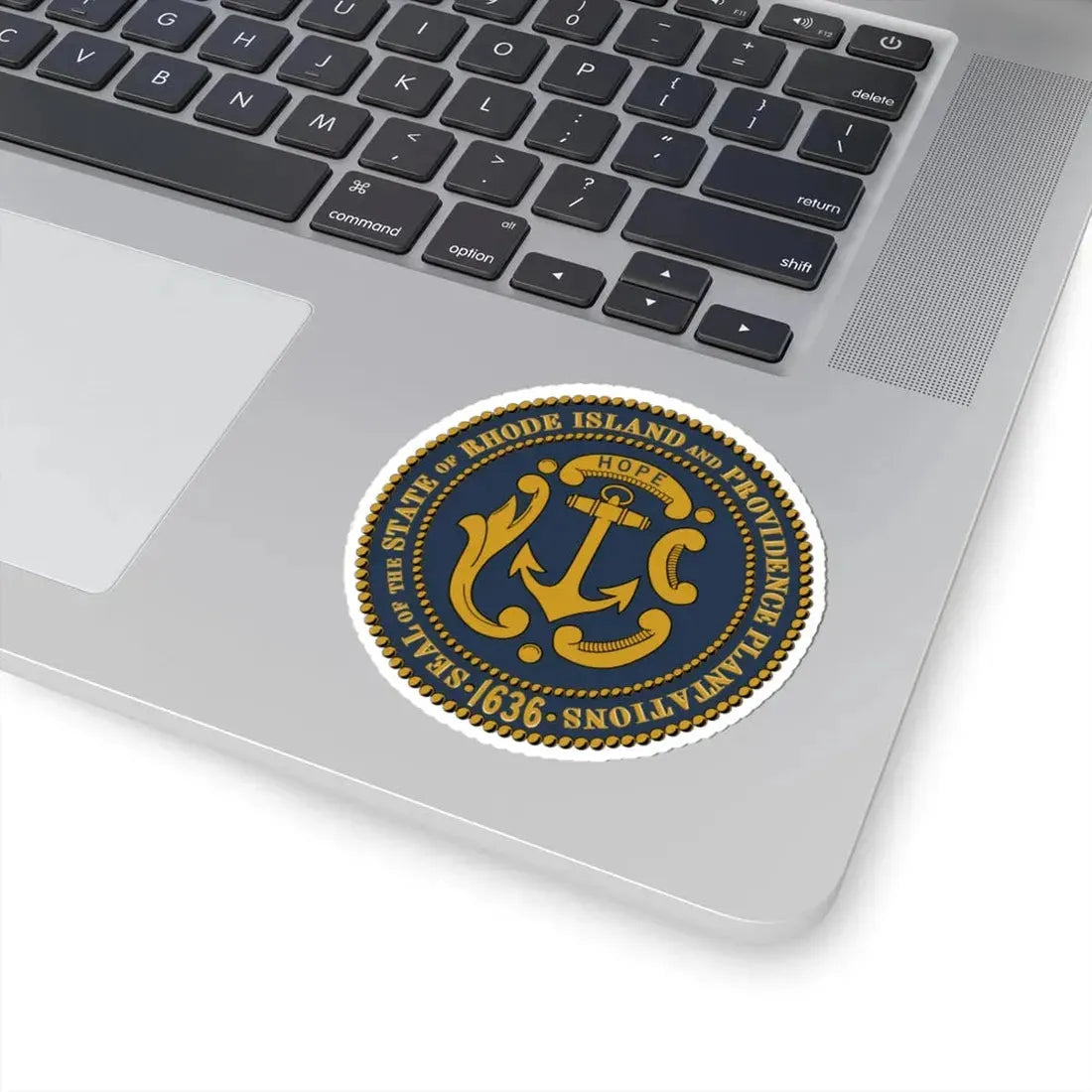 Seal of Rhode Island pre 2022 (United States) STICKER Vinyl Kiss-Cut Decal - The Sticker Space