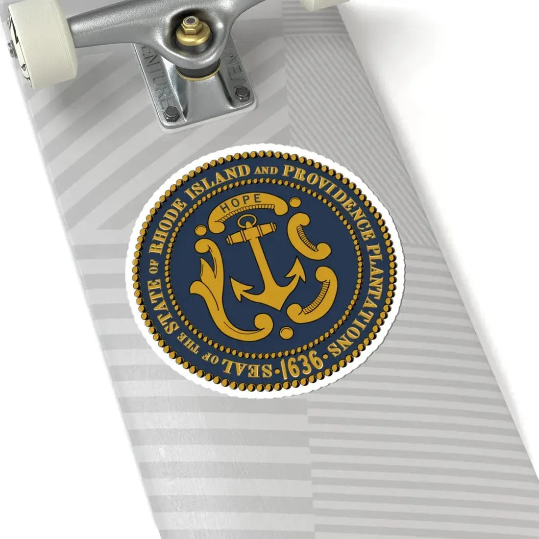 Seal of Rhode Island pre 2022 (United States) STICKER Vinyl Kiss-Cut Decal - The Sticker Space