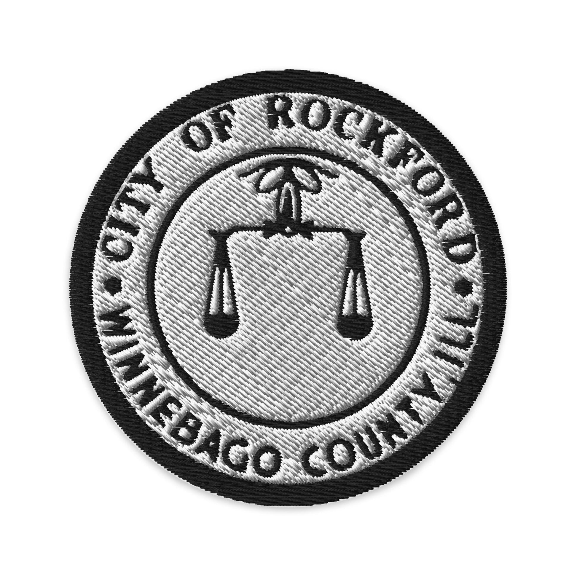 Seal of Rockford Illinois - Embroidered Patch-The Sticker Space