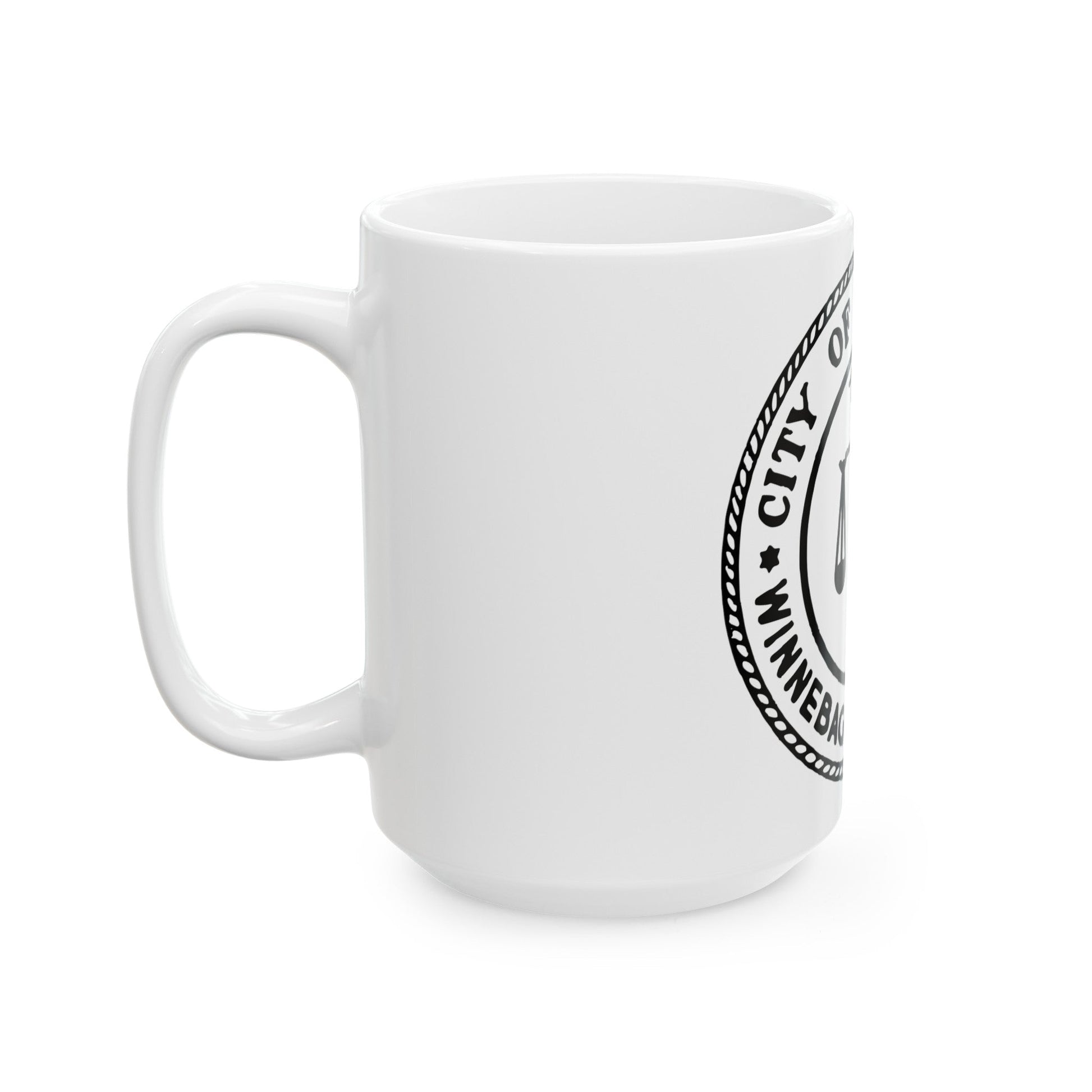 Seal of Rockford Illinois - White Coffee Mug-The Sticker Space