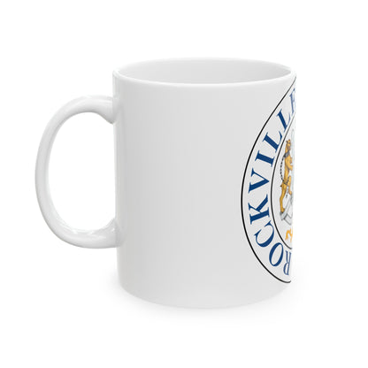 Seal of Rockville Maryland - White Coffee Mug-The Sticker Space