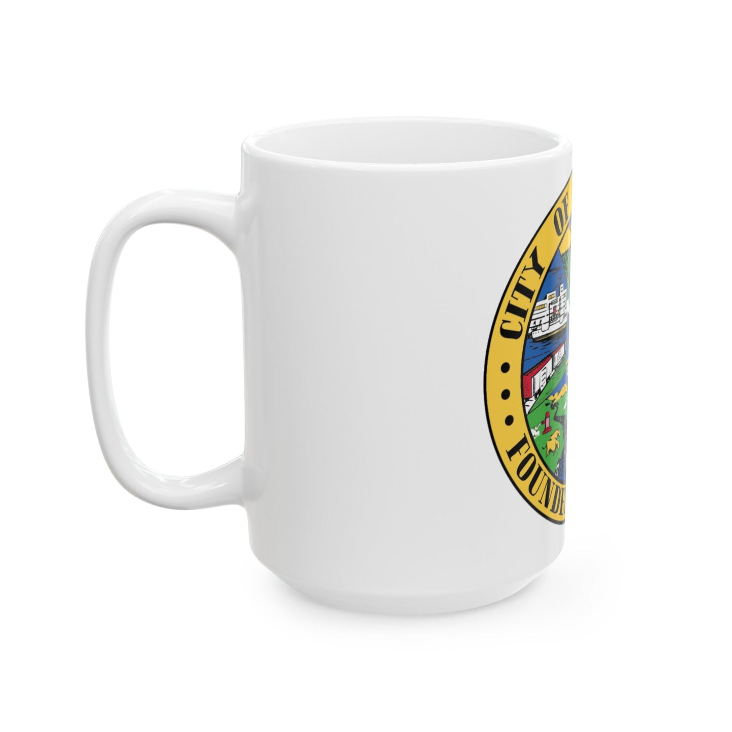 Seal of Sacramento California - White Coffee Mug-The Sticker Space