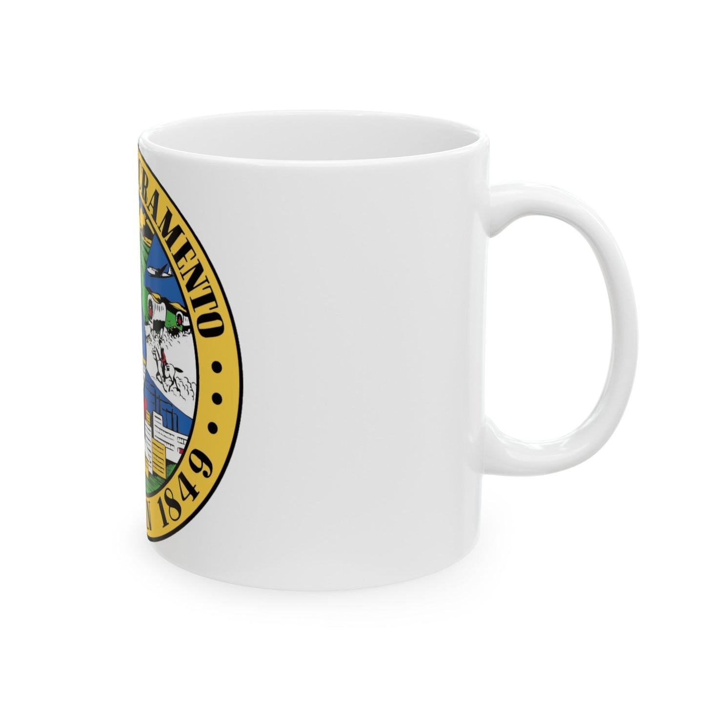 Seal of Sacramento California - White Coffee Mug-The Sticker Space