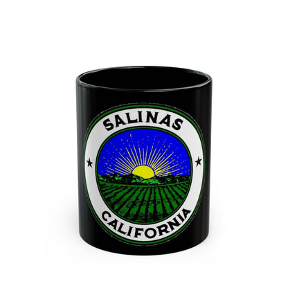 Seal of Salinas California - Black Coffee Mug-11oz-The Sticker Space