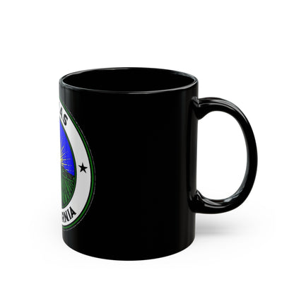 Seal of Salinas California - Black Coffee Mug-The Sticker Space