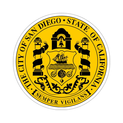 Seal of San Diego California USA STICKER Vinyl Die-Cut Decal-5 Inch-The Sticker Space