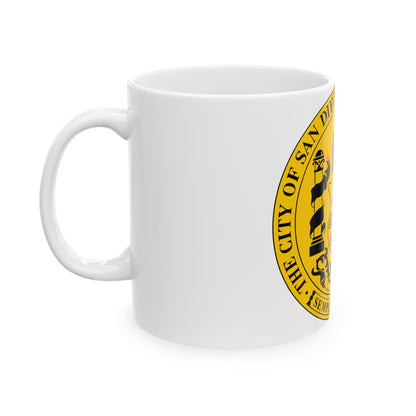 Seal of San Diego California - White Coffee Mug-The Sticker Space