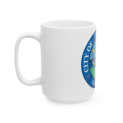 Seal of San Mateo California - White Coffee Mug-The Sticker Space