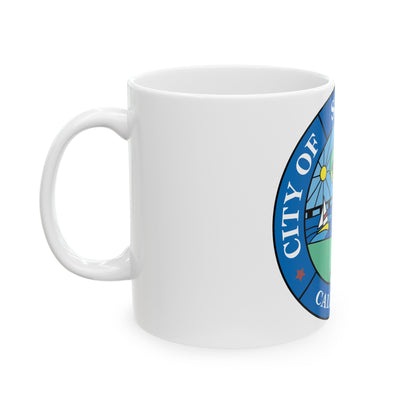 Seal of San Mateo California - White Coffee Mug-The Sticker Space