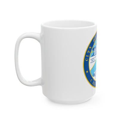 Seal of Santa Ana California - White Coffee Mug-The Sticker Space