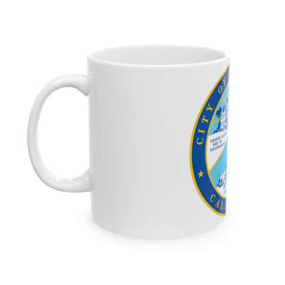 Seal of Santa Ana California - White Coffee Mug-The Sticker Space