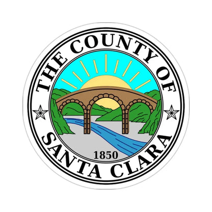 Seal of Santa Clara County, California USA STICKER Vinyl Die-Cut Decal 2 Inch - The Sticker Space