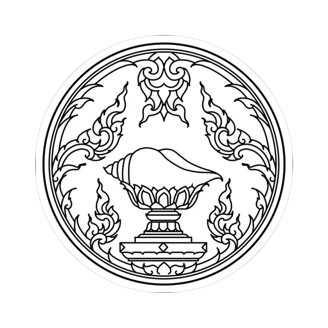 Seal of Songkhla (Thailand) STICKER Vinyl Kiss-Cut Decal 3 Inch White - The Sticker Space