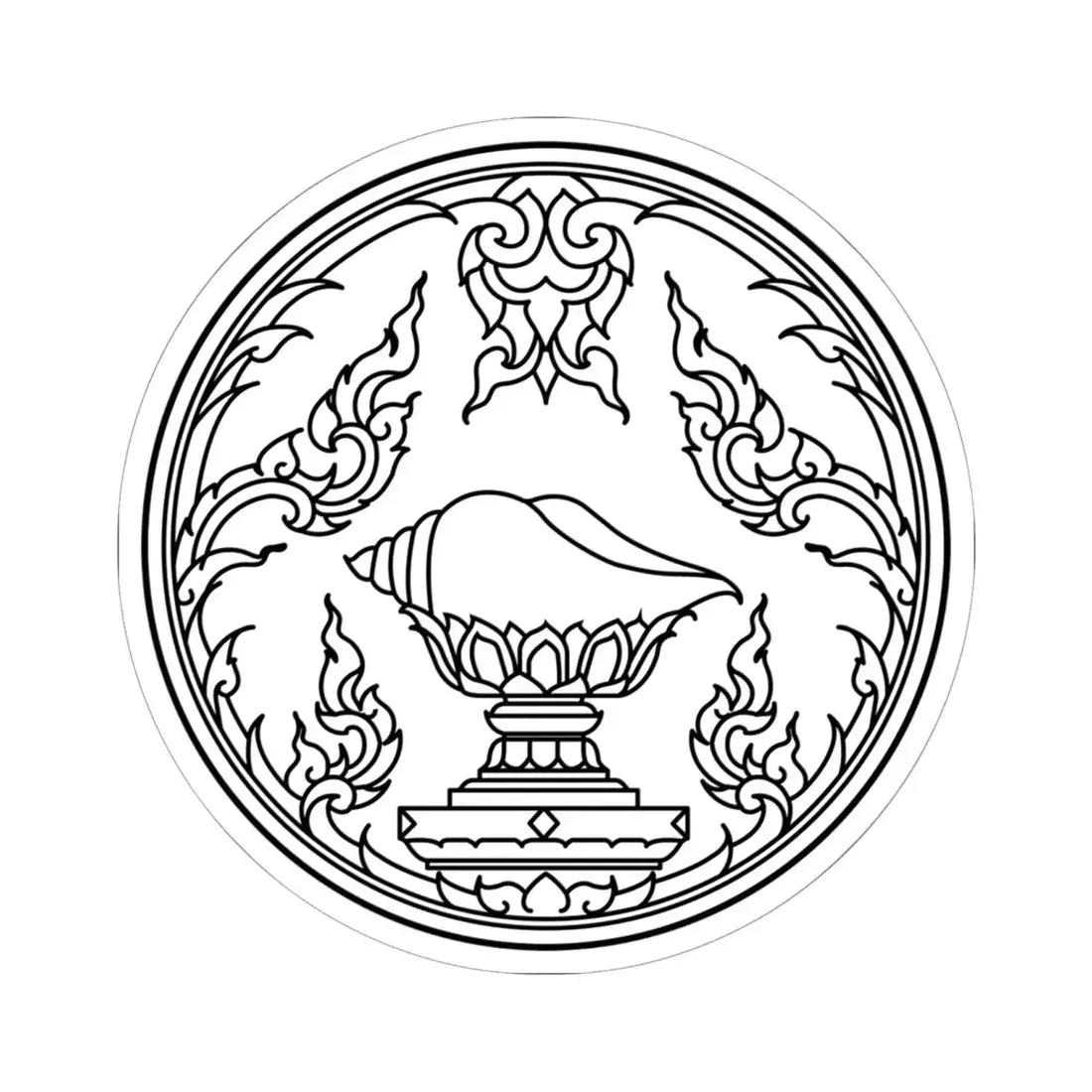 Seal of Songkhla (Thailand) STICKER Vinyl Kiss-Cut Decal 6 Inch White - The Sticker Space