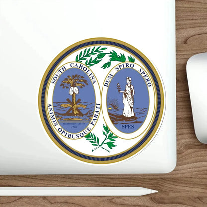 Seal of South Carolina v2 STICKER Vinyl Die-Cut Decal - The Sticker Space