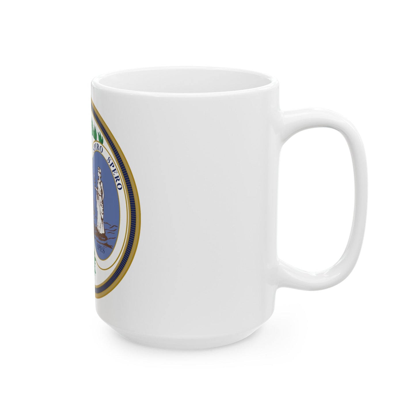 Seal of South Carolina v2 - White Coffee Mug-The Sticker Space