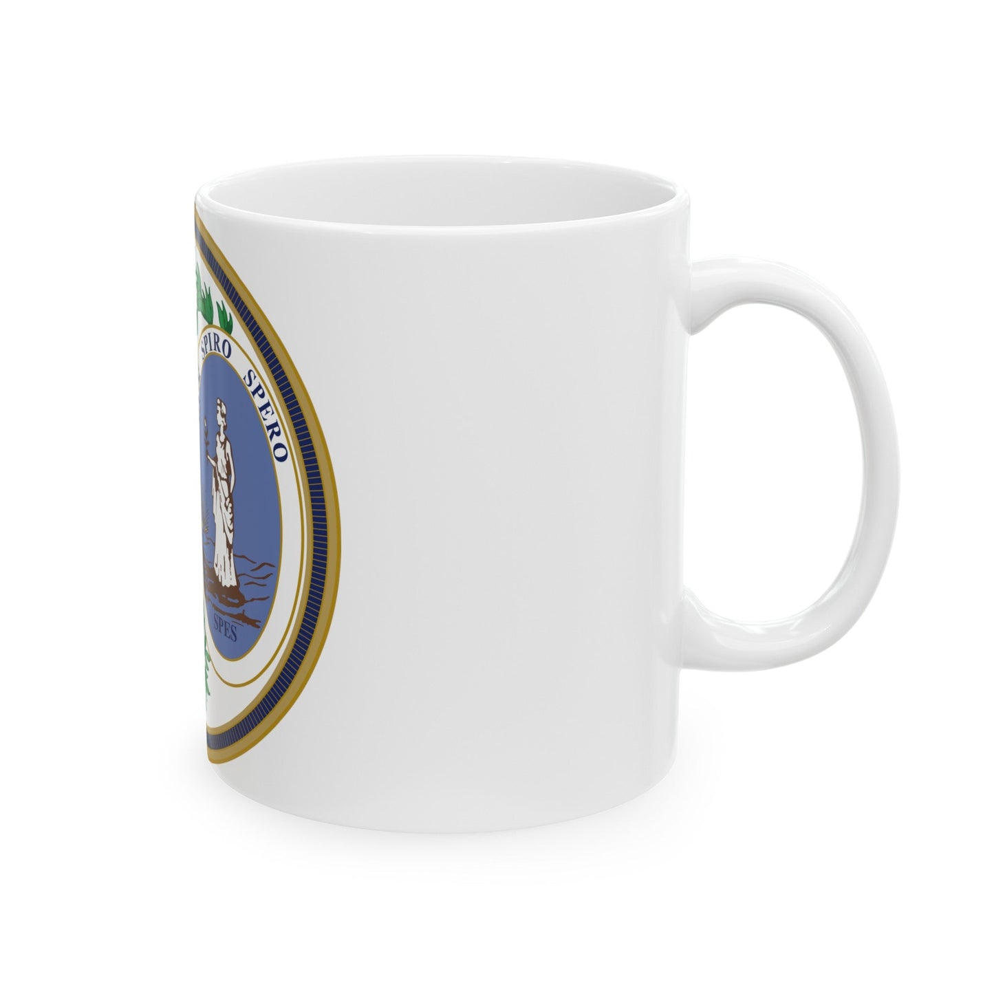 Seal of South Carolina v2 - White Coffee Mug-The Sticker Space