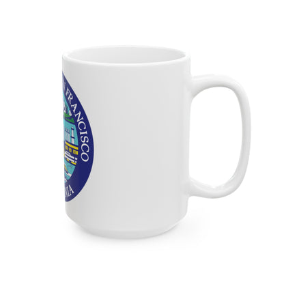 Seal of South San Francisco California - White Coffee Mug-The Sticker Space