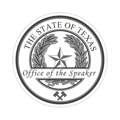 Seal of Speaker of the House of Texas STICKER Vinyl Die-Cut Decal 2 Inch - The Sticker Space