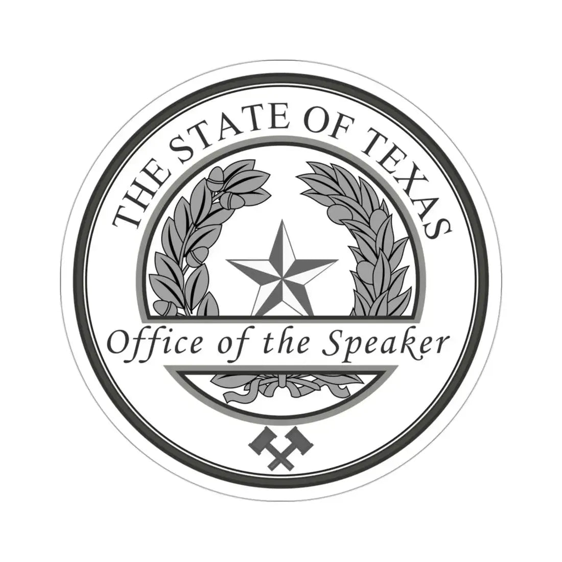 Seal of Speaker of the House of Texas STICKER Vinyl Die-Cut Decal 3 Inch - The Sticker Space
