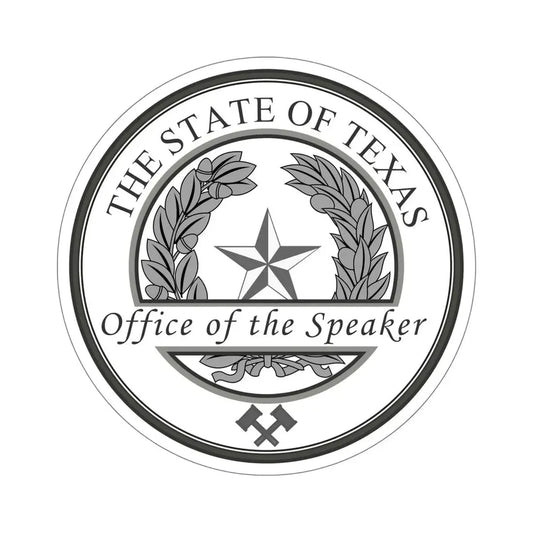 Seal of Speaker of the House of Texas STICKER Vinyl Die-Cut Decal 6 Inch - The Sticker Space