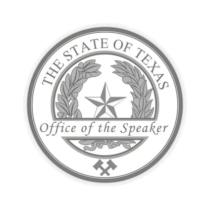 Seal of Speaker of the House of Texas - STICKER Vinyl Kiss-Cut Decal 2 Inch Transparent - The Sticker Space