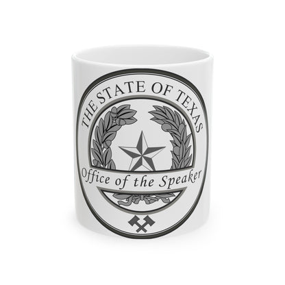 Seal of Speaker of the House of Texas - White Coffee Mug-11oz-The Sticker Space