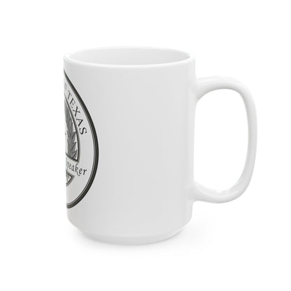 Seal of Speaker of the House of Texas - White Coffee Mug-The Sticker Space