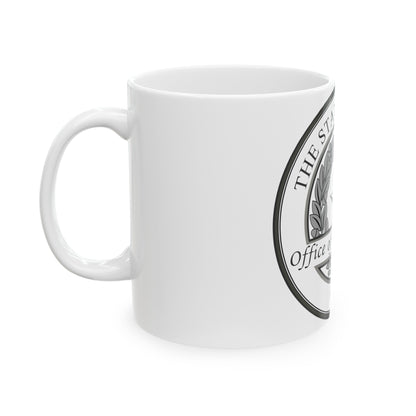 Seal of Speaker of the House of Texas - White Coffee Mug-The Sticker Space