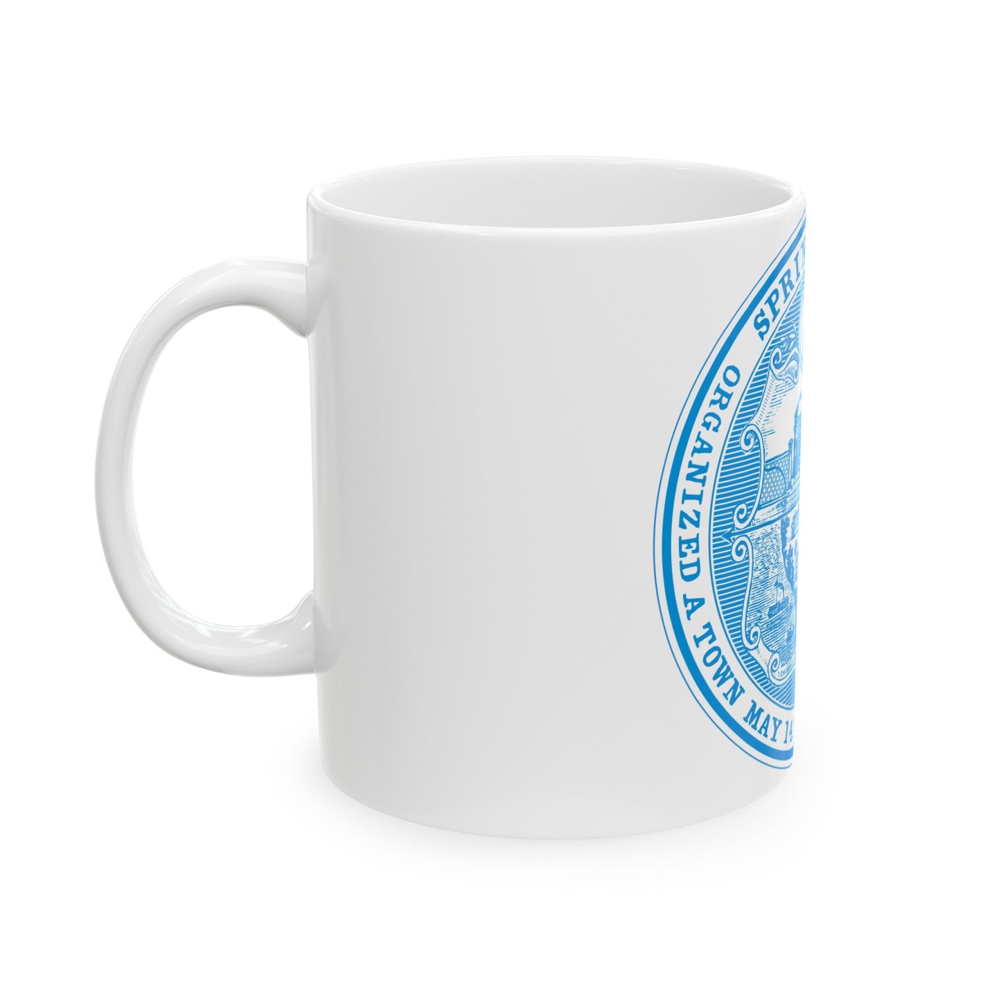 Seal of Springfield Massachusetts - White Coffee Mug-The Sticker Space