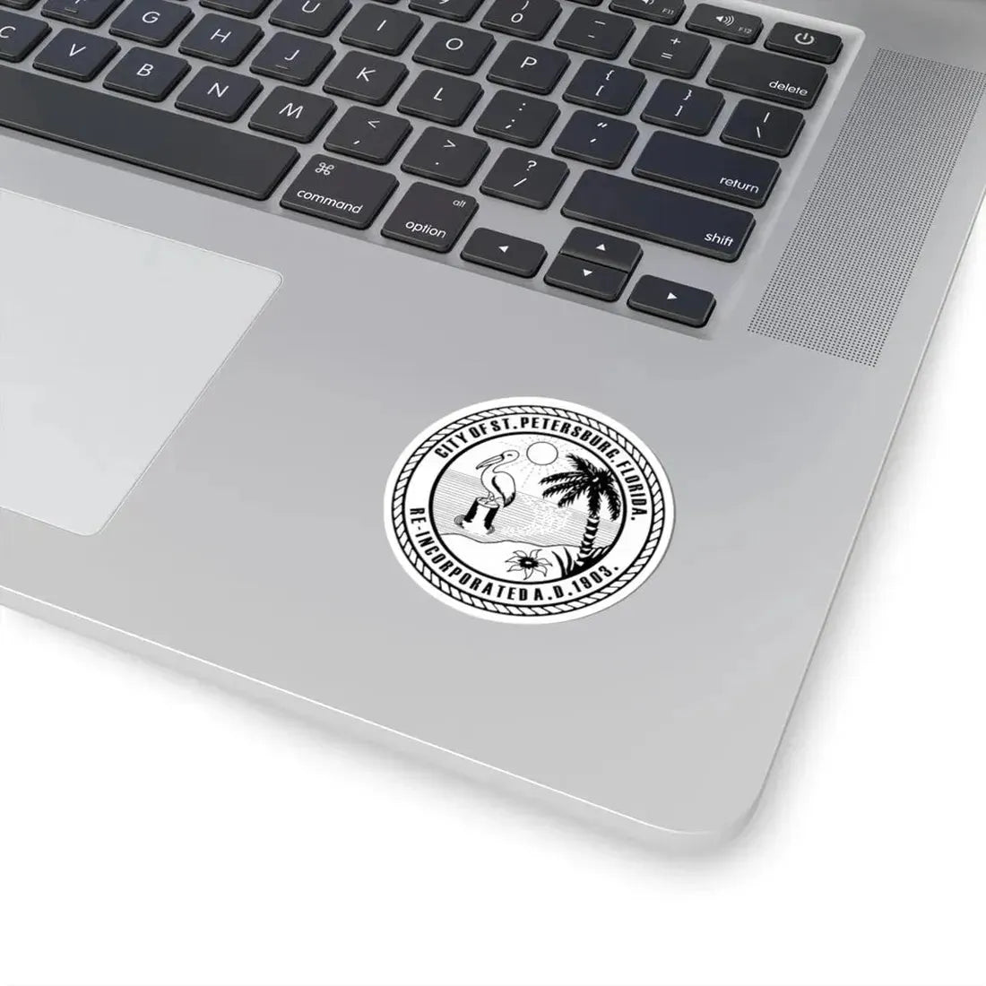 Seal of St. Petersburg Florida - STICKER Vinyl Kiss-Cut Decal - The Sticker Space