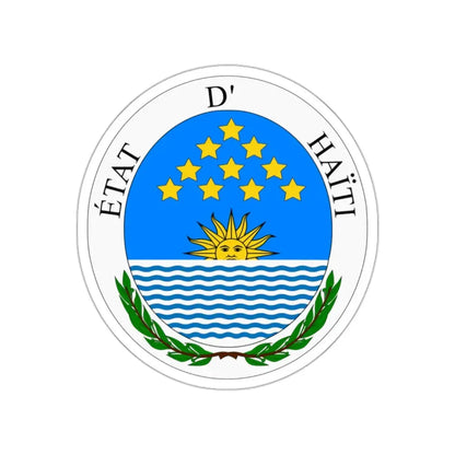 Seal of State of Haiti STICKER Vinyl Die-Cut Decal 2 Inch - The Sticker Space