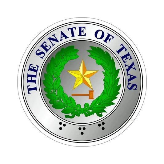 Seal of State Senate of Texas STICKER Vinyl Die-Cut Decal 6 Inch - The Sticker Space