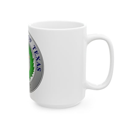 Seal of State Senate of Texas - White Coffee Mug-The Sticker Space