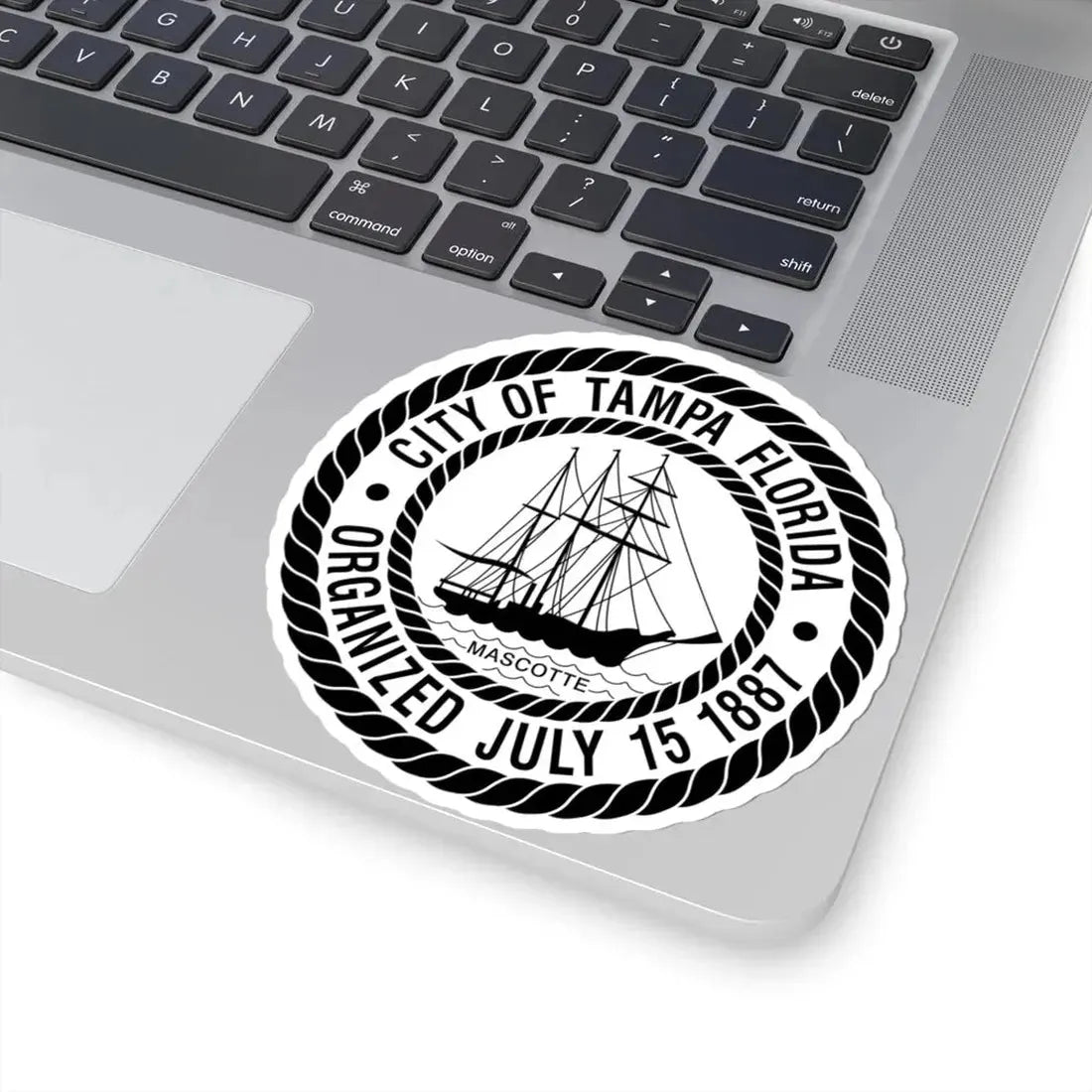 Seal of Tampa Florida (United States) STICKER Vinyl Kiss-Cut Decal - The Sticker Space