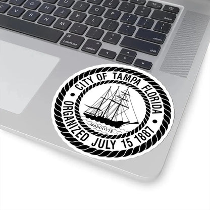 Seal of Tampa Florida (United States) STICKER Vinyl Kiss-Cut Decal - The Sticker Space