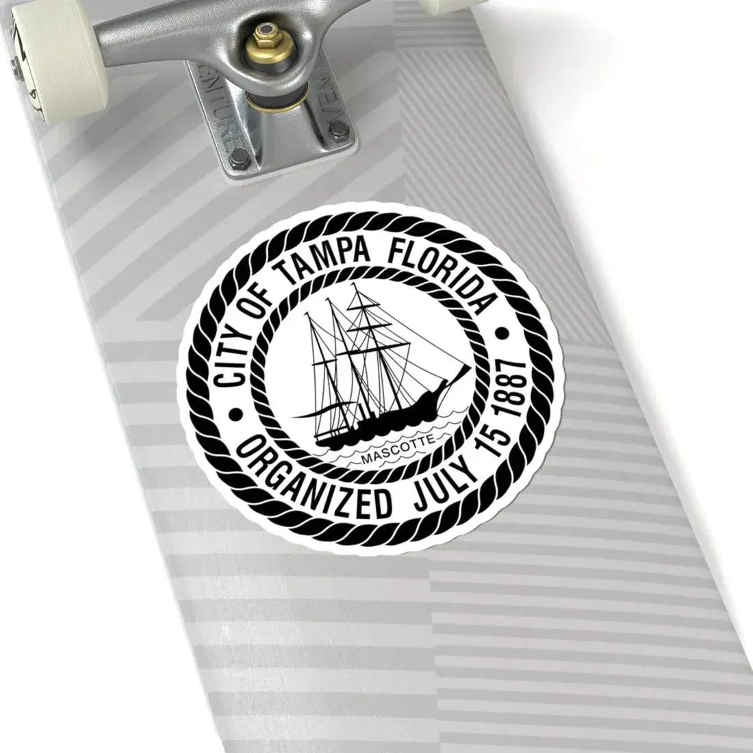 Seal of Tampa Florida (United States) STICKER Vinyl Kiss-Cut Decal - The Sticker Space