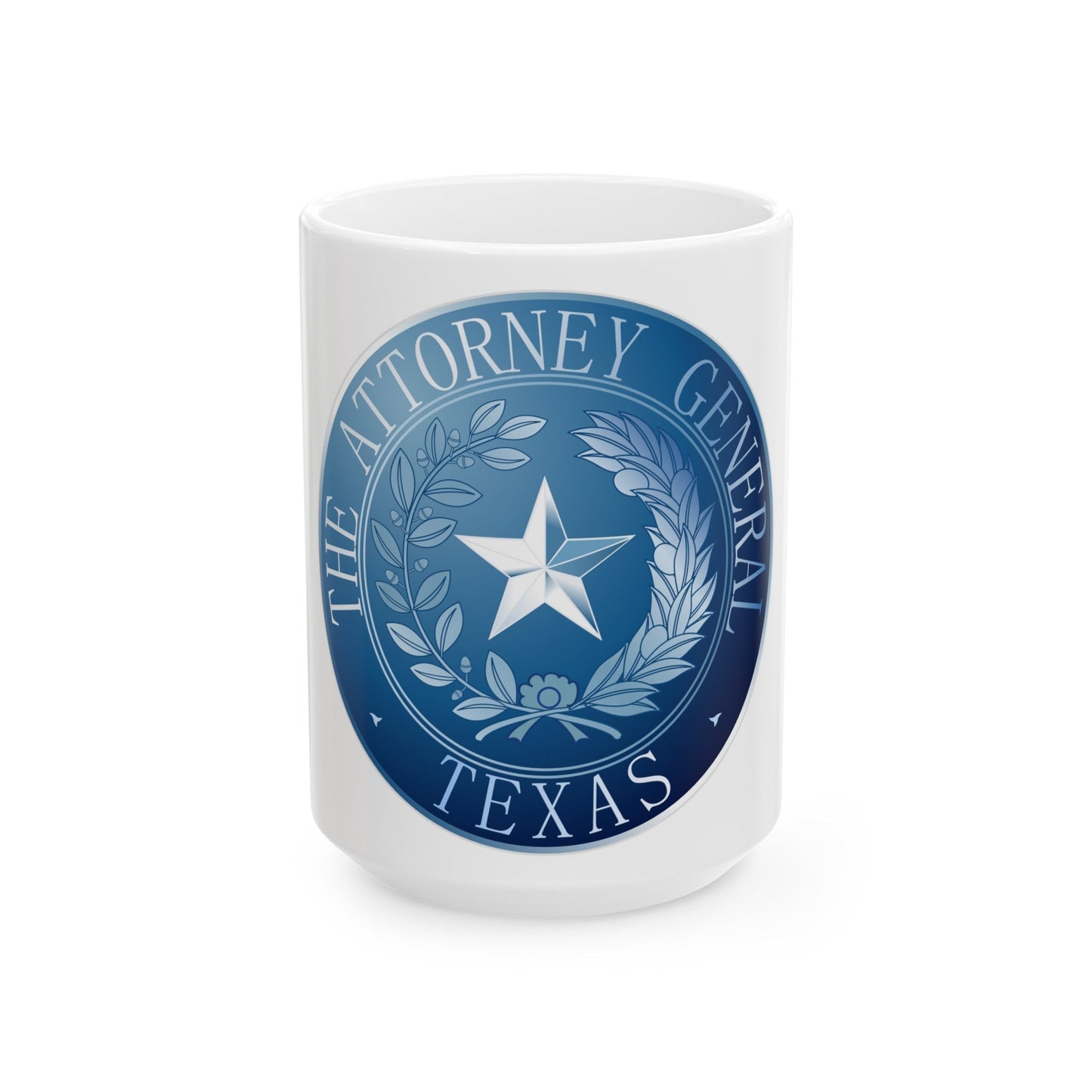 Seal of Texas Attorney General - White Coffee Mug-15oz-The Sticker Space