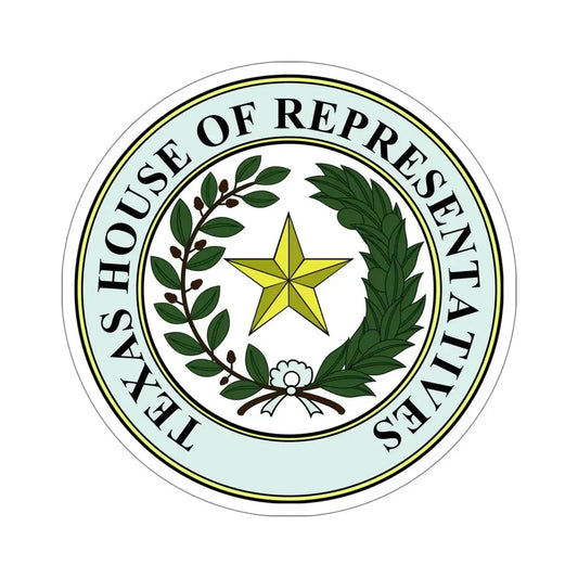 Seal of Texas House of Representatives STICKER Vinyl Die-Cut Decal 6 Inch - The Sticker Space