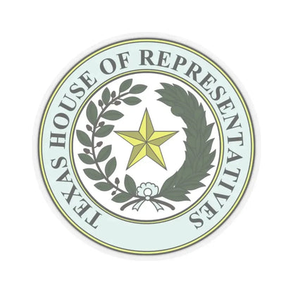 Seal of Texas House of Representatives - STICKER Vinyl Kiss-Cut Decal 2 Inch Transparent - The Sticker Space