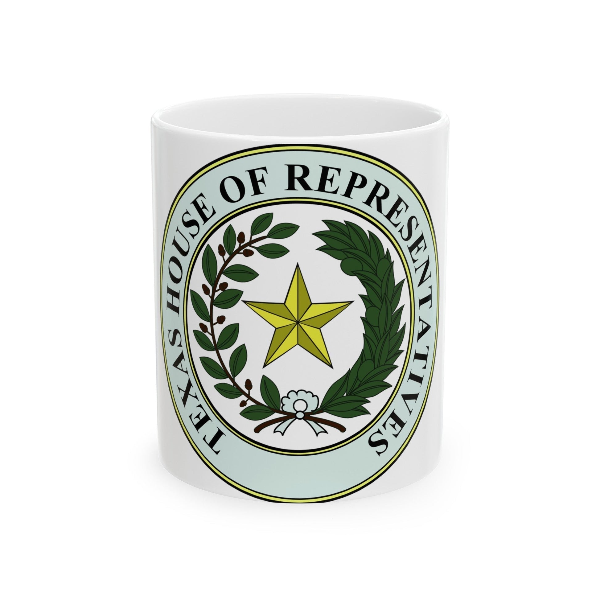 Seal of Texas House of Representatives - White Coffee Mug-11oz-The Sticker Space