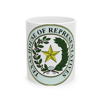 Seal of Texas House of Representatives - White Coffee Mug-11oz-The Sticker Space