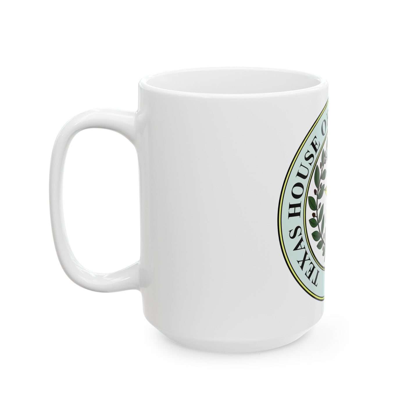 Seal of Texas House of Representatives - White Coffee Mug-The Sticker Space