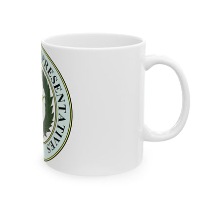 Seal of Texas House of Representatives - White Coffee Mug-The Sticker Space